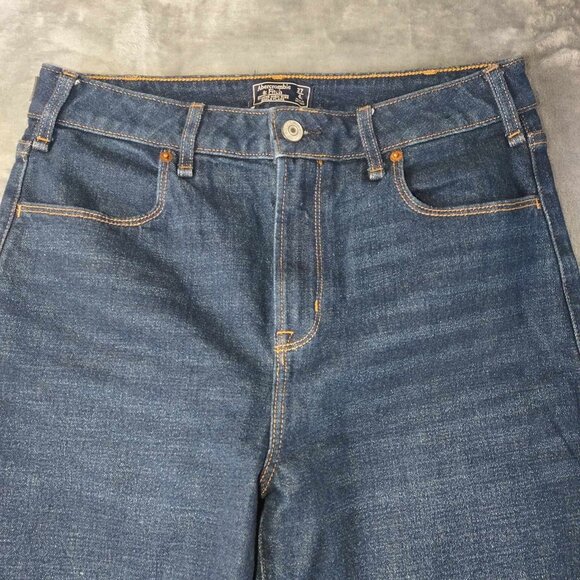 Abercrombie & Fitch Simone High Rise‎ Ankle Flare blue jeans womens 27/4 capsule - Picture 4 of 9